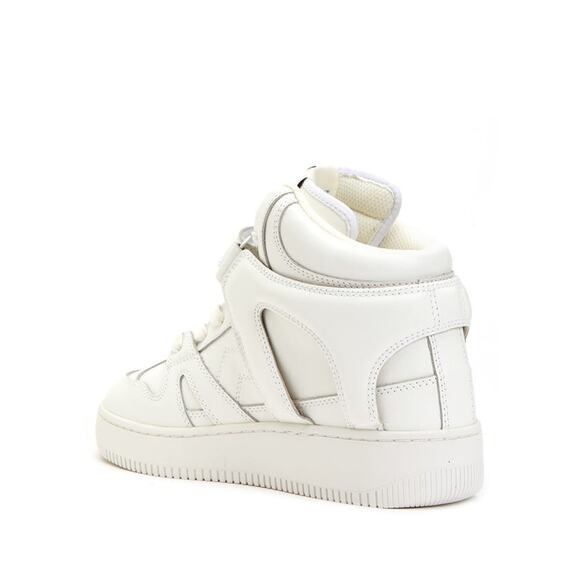 Isabel Marant Panelled Hi-Top Sneakers White - 38/8 - Picture 3 of 4